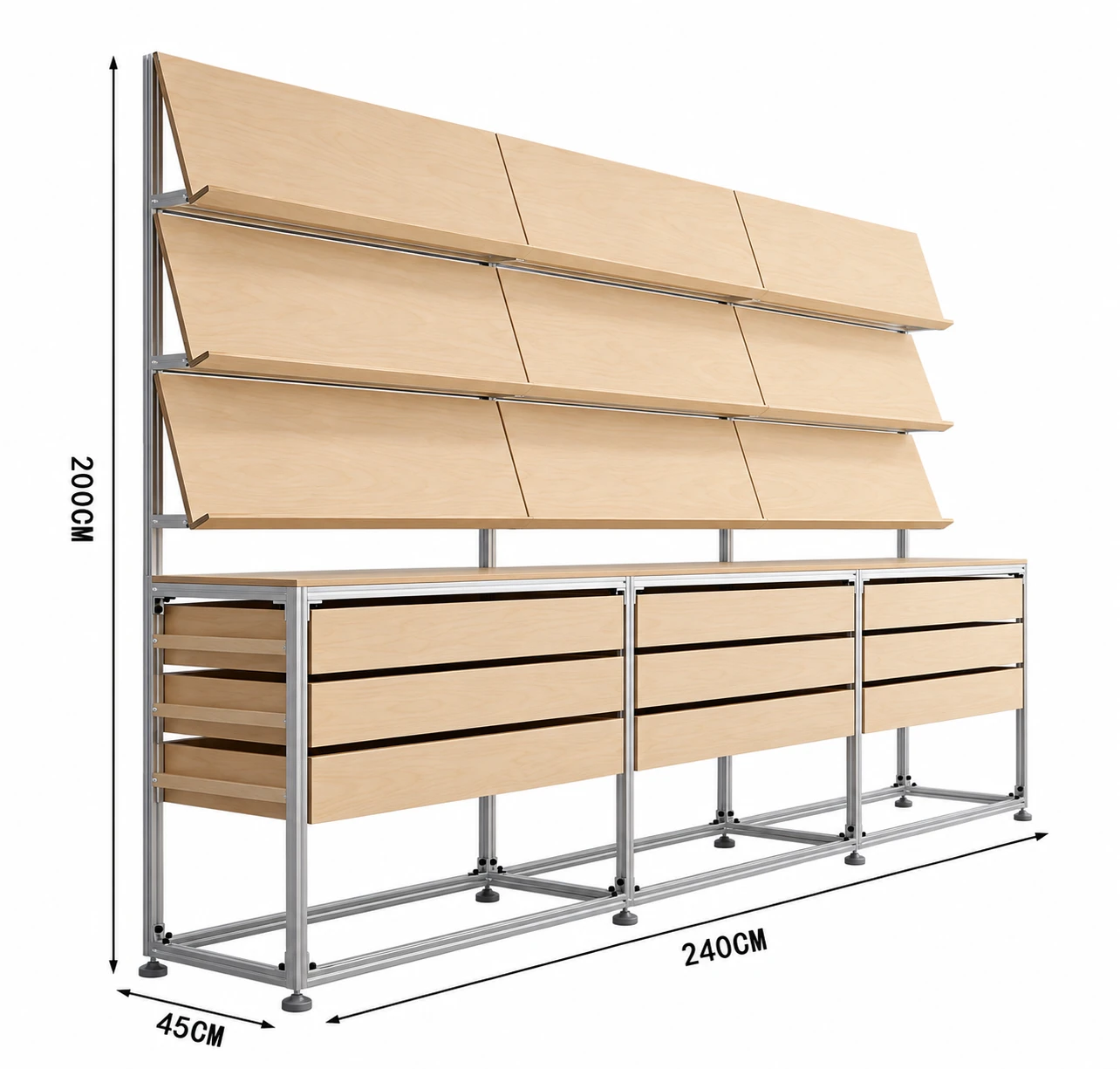 Custom ANBAK 240 cm modular furniture system